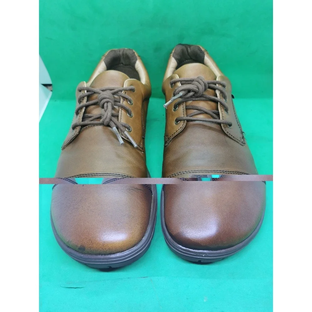 Lems Nine2Five Shoes Mens Size 12.5/ 46 EU Brown Leather Oxford Dress Zero-Drop